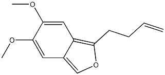 1-(3-Butenyl)-5,6-dimethoxyisobenzofuran Struktur