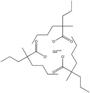 Tris(2-methyl-2-propylhexanoic acid)gadolinium salt Struktur