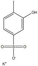 3-Hydroxy-4-methylbenzenesulfonic acid potassium salt Struktur