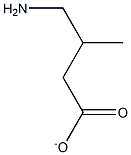 4-Aminio-3-methylbutyric acid anion Struktur