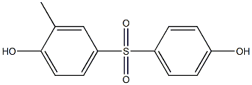 4,4'-Dihydroxy-3'-methyl[sulfonylbisbenzene] Struktur