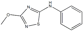 3-Methoxy-5-phenylamino-1,2,4-thiadiazole Struktur