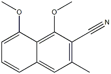 1,8-Dimethoxy-3-methyl-2-naphthalenecarbonitrile Struktur