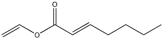 2-Heptenoic acid ethenyl ester Struktur