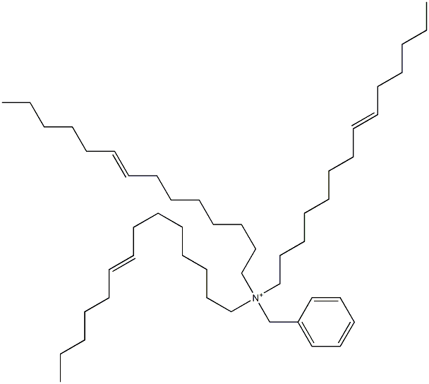 Tri(8-tetradecenyl)benzylaminium Struktur