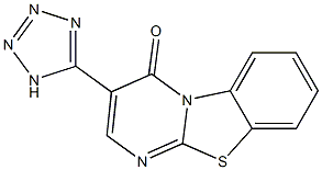 3-(1H-Tetrazol-5-yl)-4H-pyrimido[2,1-b]benzothiazol-4-one Struktur