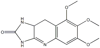 6,7,8-Trimethoxy-9,9a-dihydro-1H-imidazo[4,5-b]quinolin-2(3H)-one Struktur