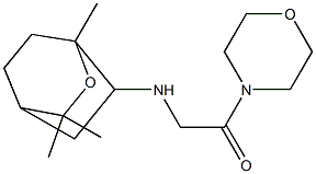 4-[N-(1,8-Epoxy-p-menthan-2-yl)glycyl]morpholine Struktur