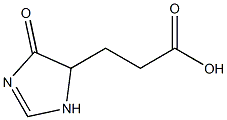 4,5-Dihydro-4-oxo-1H-imidazole-5-propanoic acid Struktur