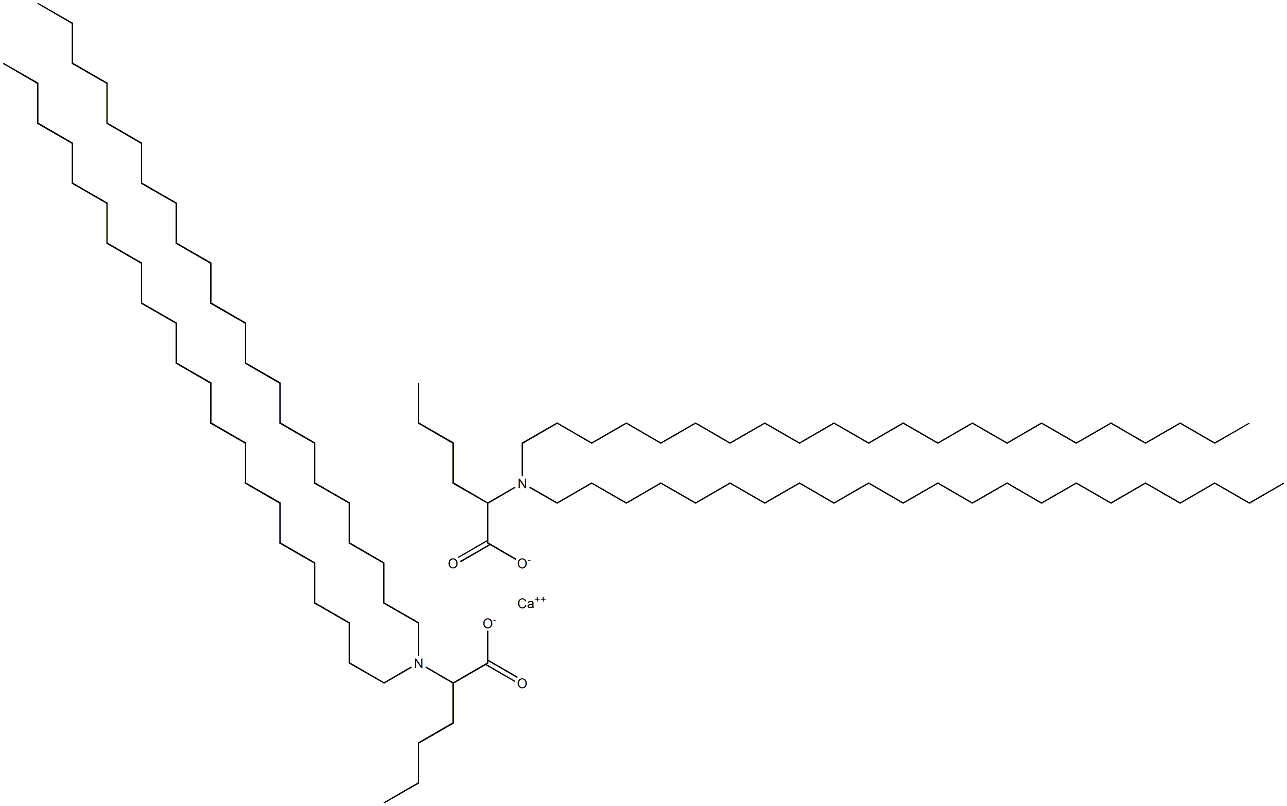 Bis[2-(didocosylamino)hexanoic acid]calcium salt Struktur