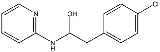 2-[[1-Hydroxy-2-(p-chlorophenyl)ethyl]amino]pyridine Struktur