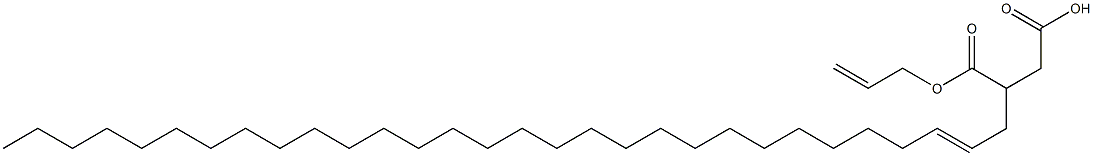 3-(2-Triacontenyl)succinic acid 1-hydrogen 4-allyl ester Struktur