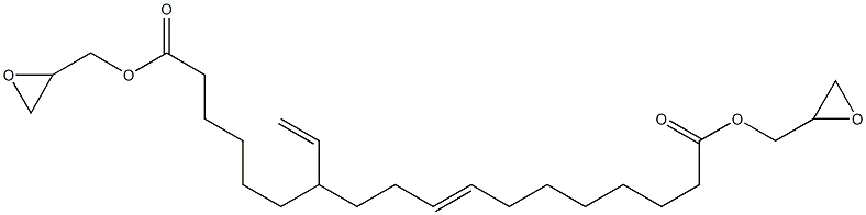 12-Vinyl-8-octadecenedioic acid di(oxiranylmethyl) ester Struktur