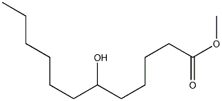 6-Hydroxylauric acid methyl ester Struktur