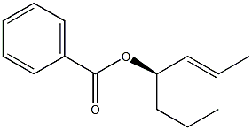 [2E,4R,(-)]-2-Heptene-4-ol benzoate Struktur