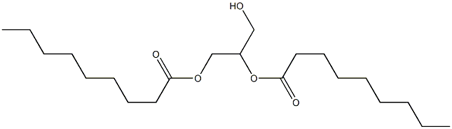 Glycerin 1,2-dipelargonate Struktur