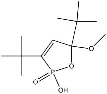 2-Hydroxy-5-methoxy-3,5-di-tert-butyl-2,5-dihydro-1,2-oxaphosphole 2-oxide Struktur