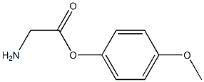 Aminoacetic acid (4-methoxyphenyl) ester Struktur