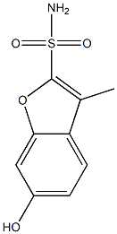 6-Hydroxy-3-methylbenzofuran-2-sulfonamide Struktur