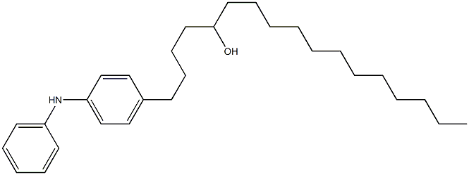 4-(5-Hydroxyheptadecyl)phenylphenylamine Struktur