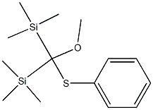 Bis(trimethylsilyl)(methoxy)(phenylthio)methane Struktur