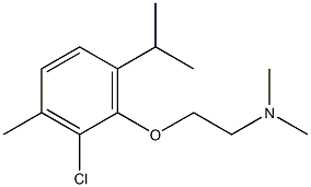 2-[2-Chloro-3-methyl-6-(1-methylethyl)phenoxy]-N,N-dimethylethanamine Struktur