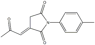 3-[(E)-2-Oxopropylidene]-1-(4-methylphenyl)pyrrolidine-2,5-dione Struktur