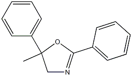 5-Methyl-2,5-diphenyl-2-oxazoline Struktur