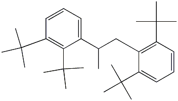 2-(2,3-Di-tert-butylphenyl)-1-(2,6-di-tert-butylphenyl)propane Struktur