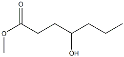 4-Hydroxyheptanoic acid methyl ester Struktur