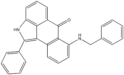 1-Phenyl-7-(benzylamino)naphth[1,2,3-cd]indol-6(2H)-one Struktur