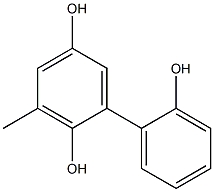 3-Methyl-1,1'-biphenyl-2,2',5-triol Struktur