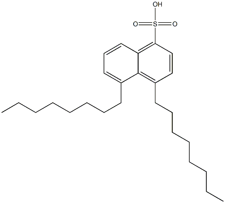 4,5-Dioctyl-1-naphthalenesulfonic acid Struktur