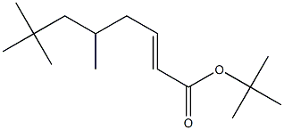 (E)-5,7,7-Trimethyl-2-octenoic acid tert-butyl ester Struktur