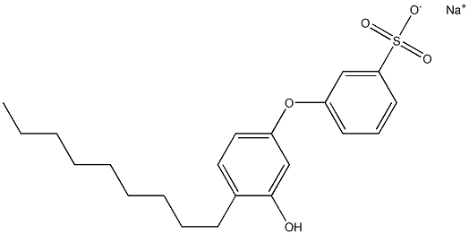 3'-Hydroxy-4'-nonyl[oxybisbenzene]-3-sulfonic acid sodium salt Struktur