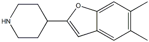 2-(4-Piperidinyl)-5,6-dimethylbenzofuran Struktur