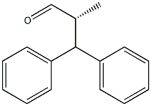 [R,(+)]-2-Methyl-3,3-diphenylpropionaldehyde Struktur