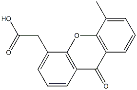 5-Methyl-9-oxo-9H-xanthene-4-acetic acid Struktur