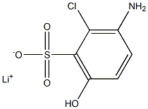 3-Amino-2-chloro-6-hydroxybenzenesulfonic acid lithium salt Struktur