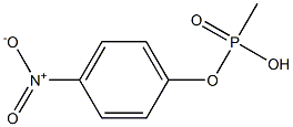 Methylphosphonic acid 4-nitrophenyl ester Struktur