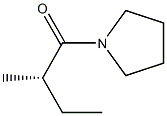 (+)-1-[(S)-2-Methylbutyryl]pyrrolidine Struktur