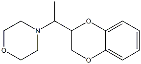 2-(1-Morpholinoethyl)-1,4-benzodioxane Struktur