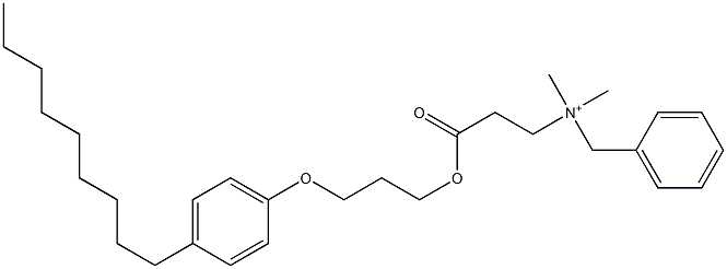 N,N-Dimethyl-N-benzyl-N-[2-[[3-(4-nonylphenyloxy)propyl]oxycarbonyl]ethyl]aminium Struktur