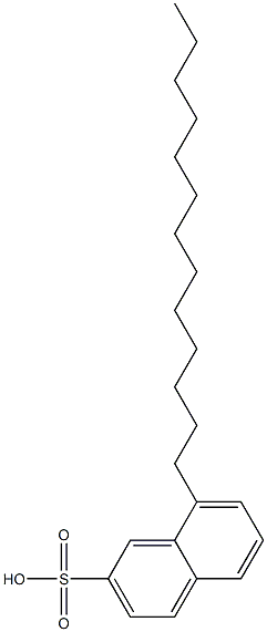 8-Tridecyl-2-naphthalenesulfonic acid Struktur