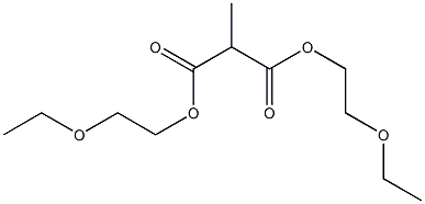 Methylmalonic acid bis(2-ethoxyethyl) ester Struktur