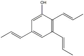 2,3,5-Tri(1-propenyl)phenol Struktur