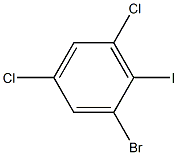 2-Bromo-4,6-dichloro-1-iodobenzene Struktur