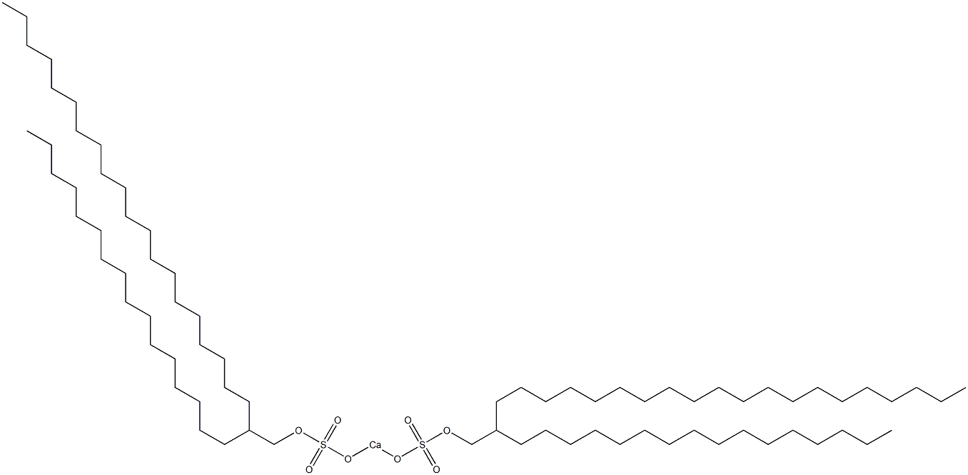 Bis(2-hexadecyldocosyloxysulfonyloxy)calcium Struktur