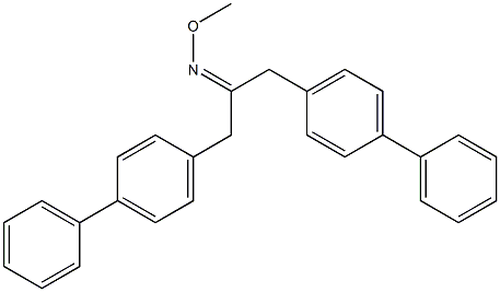 1,3-Bis(1,1'-biphenyl-4-yl)acetone O-methyl oxime Struktur