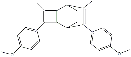 3,8-Bis(4-methoxyphenyl)-4,7-dimethyltricyclo[4.2.2.02,5]deca-3,7-diene Struktur